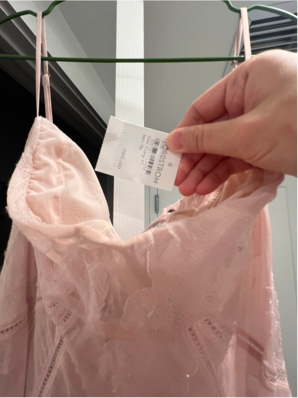 NWT House of Cb 'Seren' Soft Pink Floral Lace Back Maxi Dress Balletcore XL A/C - Picture 7 of 8